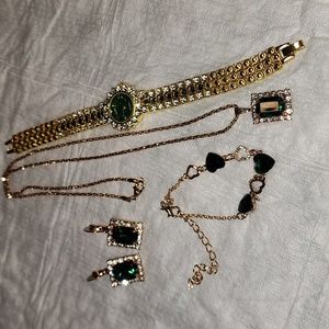 COPY - NEW Crystal Stone Rhinestone Quartz Watch, Bracelet, Necklace, Earrings